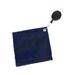 Golf Ball Towel Golf Club Head Cleaner Portable Microfiber Wiping Cloth with Clip 12x12cm Golf Ball Cleaner Pouch Golf Ball Cleaning Towel Blue