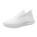 TOWED22 Mens Non Slip Running Shoes Tennis Sneakers Sports Walking Shoes(White 8.5)