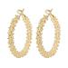 Eastshop Lightweight Irregular Knotted Hoop Earrings Fashion Alloy Circle Earrings for Women (1 Pair)