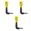 XMMSWDLA 3pc Retractable Auto Fuel Funnel Self Driving Emergency Tools3-Pack Convenient Buckle Funnel No-Help Gasoline Engine Oil Thickening Square Funnel Go On Road Trip Emergency Tool Yellow