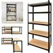 Storage Shelves Garage Shelving 5 Tier Metal Shelves for Storage Kitchen Storage Pantry Shelves Storage Shelf 39 x 20 x 77 Garage Shelves Laundry Room Storage 175KG Per Shelf for Workshop Shed