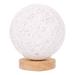 Table Lamp LED Table Lamp Wood Table Ball Light with USB Charged Rattan Ball Lamp Modern Bedside Night Lamp for Bedroom Living Room Home Decoration (White/Beige)