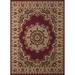 United Weavers 1 ft. 11 in. x 3 ft. 3 in. Dallas Floral Kirman Accent Rug Burgundy