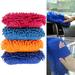 TOPOINT Microfiber Chenille Cleaning Tool Washing Brush Soft Sponge Pad Car Cleaning Tools Kit Washing Brush Window Glass Cleaning Glove Tool