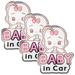 3Pcs Baby in Car Sticker Baby on Board Sign Kids in Car Decal Safety Signs