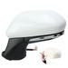 Side Door Mirror Super White Power Heated Side Mirror With Turn Signal BSM For Camry XV70 2018-2022 Left