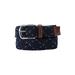 Men's Big & Tall Elastic Braided Belt by KingSize in Navy Cross (Size XL)