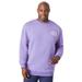 Men's Big & Tall Russell® Quilted Crewneck Sweatshirt by Russell Athletic in Washed Periwinkle (Size XLT)