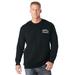 Men's Big & Tall Russell® Quilted Crewneck Sweatshirt by Russell Athletic in Black (Size 5XL)