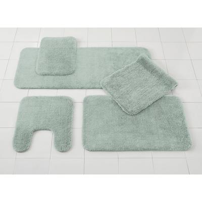 The Elegance Bath Rug Collection - Bath Rug by BrylaneHome in Sea Mist (Size CONTOUR)