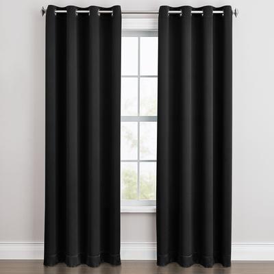 Wide Width BH Studio Room-Darkening Grommet Panel by BH Studio in Black (Size 54