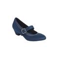 Wide Width Women's The Stone Pump by Comfortview in Navy (Size 12 W)