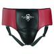 Playwell Boxing Leather Pro No Foul Groin Guard - Black/Maroon (Medium)