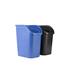 Rubbermaid 9.4G Undercounter Wastebasket 2 Pack, Blue and Black for Dual Stream Waste and Recycling, Resin