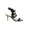 MICHAEL Michael Kors Heels: Black Print Shoes - Womens Size 6 1/2 - Open Toe
