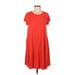 Betsey's Boutique Shop Casual Dress - A-Line: Red Solid Dresses - Women's Size Small