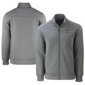 Men's Cutter & Buck Gray Texas Tech Red Raiders Alumni Logo Roam Eco Recycled Full-Zip Jacket