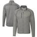 Men's Cutter & Buck Heather Gray Tennessee Volunteers Alumni Logo Mainsail Sweater-Knit Full-Zip Jacket