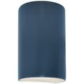 Ambiance Ceramic Cylinder 5.75" Midnight Sky LED Open ADA Outdoor Scon