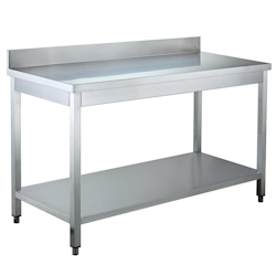 Vaiotec EASYLINE Arbeitstisch 600 / mit Grundboden & Aufkantung B:1400 Image