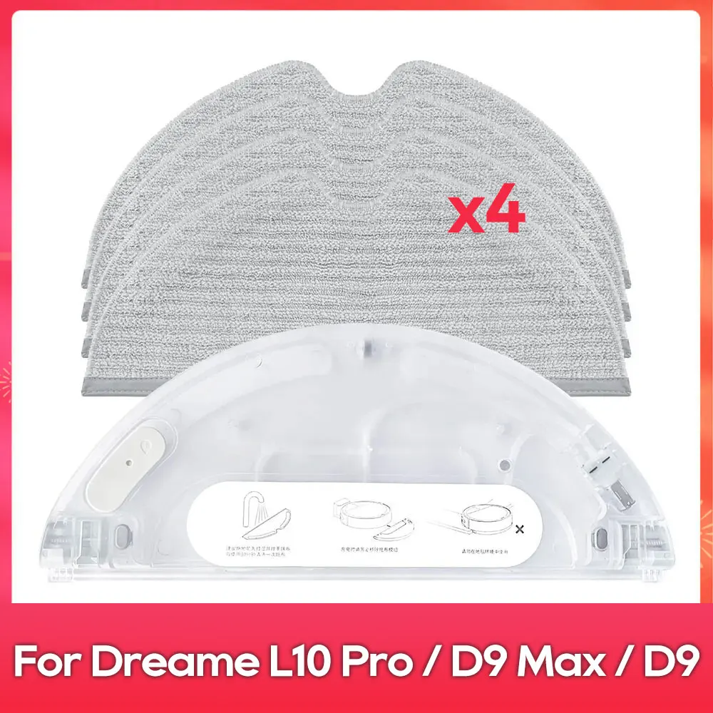 Passend für (Dreame D9, D9 Max, D9 Pro, L10 Pro, Trouver Robot LDS Vacuum Finder) Wassertank, Wischmopp, Zubehör und Ersatzteile für Saugroboter Image