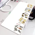Weiß Katze Große Computer Anime Maus Pad Größe 80X3 0cm 100 x50cm Mauspad Laptop Schreibtisch