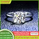 Luxus Rare PT950 Platin Ring Edlen Schmuck Klassische 1 Carat / 2 Carat D Farbe VVS1 Diamant