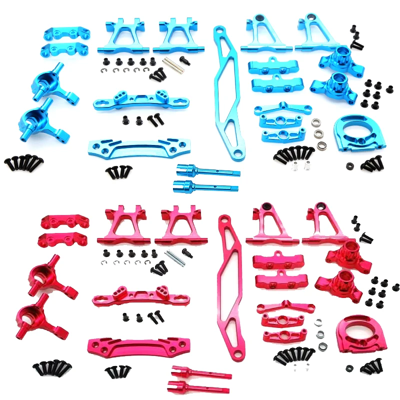 Metall Upgrade Teile Lenk becher vorne hinten Arm Stoßdämpfer Montage Lenkstange für RC Auto neue Tamiya tt02 kompletten Satz Image