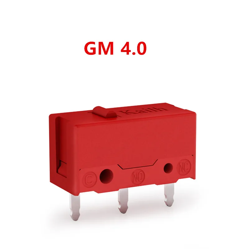1 Stück-10 Stück Kailh GM 4.0 Red Dot 3-Pin 60 Millionen Klicks Leben Maus Mikroschalter Computermaus links rechts Mikroschalter-Taste Image