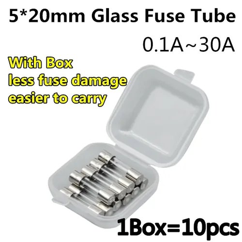 5*20 sicherungen 5x20mm Glas sicherung 0 1 A 0 2 A 0 25 A 0 5 EIN 1A 2A 3A 4A 5A 6A 6 3 EINE 8A 10A