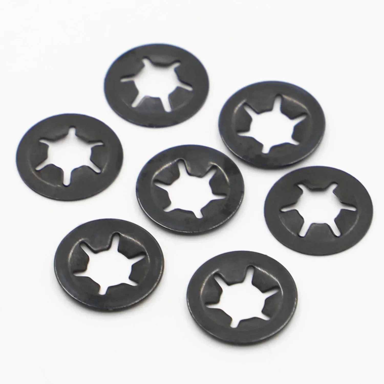 M2 M2,5 M3 M4 M5 M6 M8 M10 M12 Star Lock Starlock Push On Fixes Clip Unterlegscheibe Image