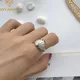 XIYANIKE Personalisierte Minimalistischen Shell Open Cuff-Finger-Ringe Für Frauen Mädchen Mode Neue