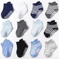 6 Paare/los 0 zu 5 Jahre Anti-slip Non Skid Ankle Socken Mit Griffe Für Baby Kleinkind Kinder Jungen