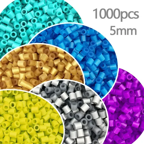 Perler 5mm Perlen 1000 stücke Neue farbe Pearly Eisen Perlen für Kinder Hama Perlen Diy Puzzles Hohe