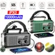 Tragbare Radio 10000mAh Solar Handkurbel Handy Ladegerät Notfall Radios AM/FM LED Taschenlampe