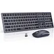 Kombination aus kabelloser Tastatur und Maus 2 4g USB-Tastatur und Maus mit leiser Hintergrund