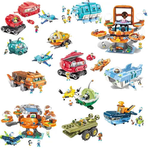 Oktonauten Bausteine Miniatur spielzeug Octopod Gup Action figuren so tun als ob Spielzeug