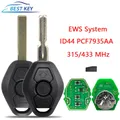 BESTEN KEY Remote Auto Schlüssel Für BMW EWS 1 3 5 7 Serie Smart Fernbedienung Blank Ke433 Mhz ID 44
