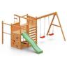 Casetta giardino per bambini con scivolo Fungoo Climbing Star3 gioco in legno per giardino