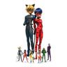 Lot de Figurines en carton - Miraculous - Ladybug et 6 Mini-Figurines - Haut 135 cm