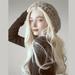 Women wig Women Long Curly Wig Cosplay Synthetic Hair Wig White Wigs Headwear for Lady Grils