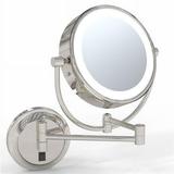Kimball & Young Neo Modern LED Lighted Wall Mirror - Polished Nickel - Hardwired