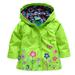 Toddler Kids Little Girls New Flowers Hooded Waterproof Windproof Raincoat Jacket