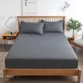 85% Cotton Bed Sheet with Elastic Band Replacement Fitted Bed Sheet Eur Mattress Protective Cover