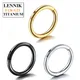 F136 G23 Titanium Piercing Nose Ring Hoops 16G 18G Septum Earring Jewelry Hinged Cartilage Tragus