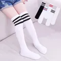 Spring Kids Knee High Sport Socks School Students Girls Boys Football Stripes Cotton Socks Skate