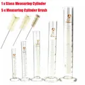 1PCS New Professional Thick Glass Graduated Measuring Cylinder Set 5ml 10ml 25ml 50ml 100ml