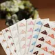 24 Pcs/Lot DIY Floral Print Corner Paper Stickers For Photo Albums Handwork Frame Decoration