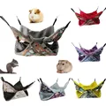 Pets Hammock Cotton Hamster Mouse Hanging Bed Small Pet Hamster Rabbit Double Layer Warm Sleep Nests