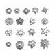 50pcs Tibetan Silver Color Metal Flower Loose Spacer Beads Caps Wholesale lot for Jewelry Making DIY